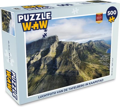 Puzzel Luchtfoto van de Tafelberg in Kaapstad - Legpuzzel - Puzzel 500 stukjes