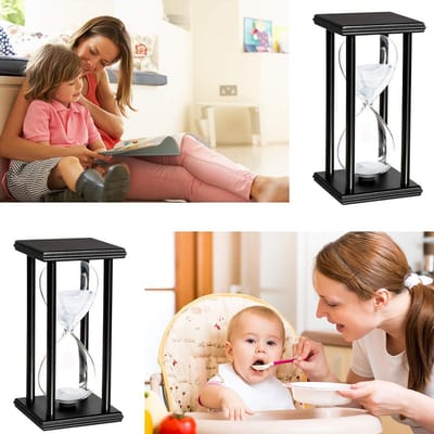 Zandloper 60 Minuten - Klassieke Zandloper Decoratie voor Keuken, Kantoor of Woonkamer