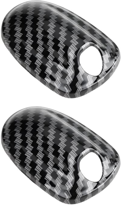Dailygoods- Wasmachine Mondstuk - Koolstofvezel Textuur - 2 Stuks