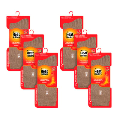 Heat Holders - 6 paar originele dikke thermo wintersokken voor heren