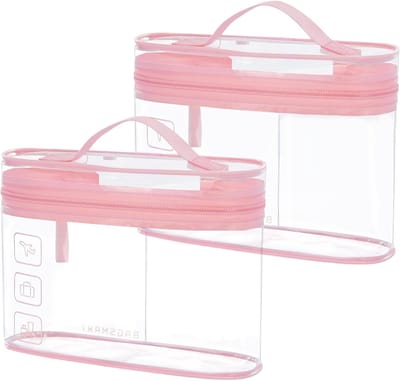 Transparante tas met 180° rotatie, grote capaciteit waszak, waterdicht en lekvrij voor speelgoed en boodschappen