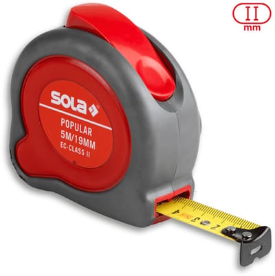 Sola Popular PP5 Rolbandmaat - 5 meter x 19 mm – 50024301