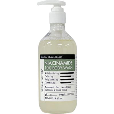 [DERMA FACTORY] Niacinamide 10% Body Wash 300ml white