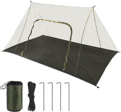 Thuys – Klamboe Tent – Inclusief Opbergtas – Waterdichte Muggen Tent Met Ritssluiting – 240 x 140 x 110cm - Groen