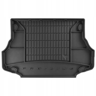 FROGUM TM Kofferbakmat - Geschikt voor KIA Sorento I (2002-2009) - Versie met organizer en zij-uitsparingen - TPE Rubber - Zwart
