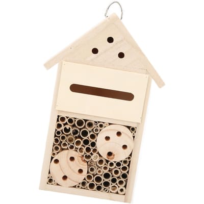 Houten Bijenhuis Trekt Meer Bestuivers aan Houten Insectenhotels voor Bijen Vlinders Lieveheersbeestjes