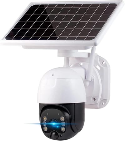 Beveiligingscamera Buiten - IP Camera - Thuisbeveiliging - Zonne-energie Aangedreven - 3MP Resolutie - Zwart