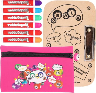 Bingo Dabber Set - Markeerpennen - Bingo Avond - Druppelloze Inkt - 6 Stuks - Cerise