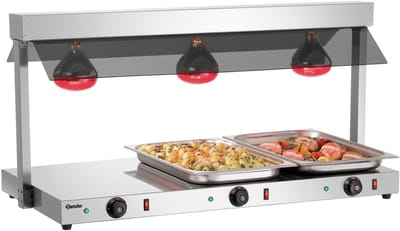 Bartscher Warmtebrug I3WL1200 - Infrarood - 3x 1/1 GN - 230V - 1080x560x560mm