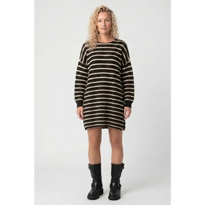 Mikuta The Striped Long Knitted Sweater Maat: XS/S | Sweaters Outlet | Dames | Zwart