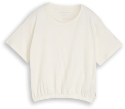 Tom Tailor - T-shirt met borduursel - Maat 140 - Wool White