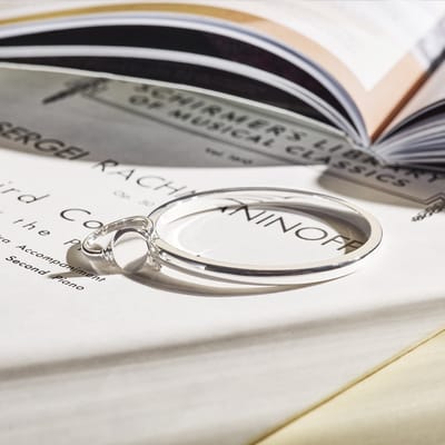 The Jewelry Collection Bangle Scharnier Bolle Buis 4 X 60 mm - Zilver Gerhodineerd