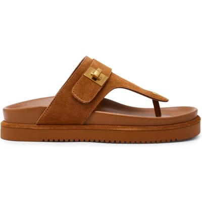 Steve Madden Tuned-in Sandals Chestnut Suede Taglia: 36 | Infradito Outlet | Donna | Marrone