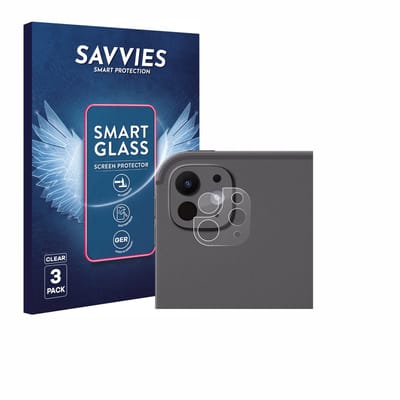 3 Stuks Savvies Screenprotector - geschikt voor Apple iPad Pro 11" 2025 (ALLEEN Camera Lens) - beschermfolie glas transparant