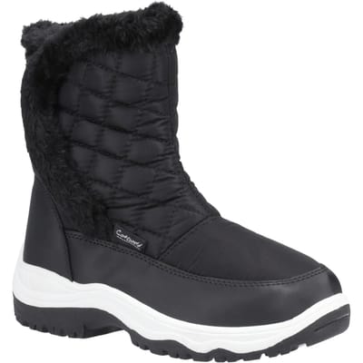 Cotswold Dames/Dames Butterrow Sneeuwlaarzen (Zwart)