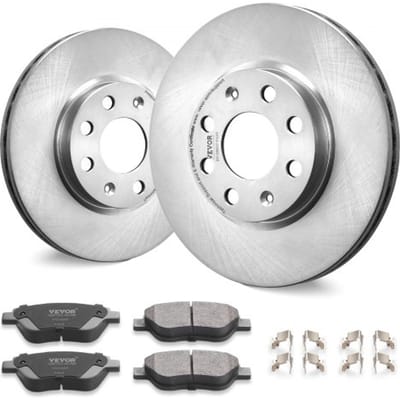 VEVOR Front Brake Kit voor Opel Adam (M13), Corsa D (S07), Corsa D Box Body/Hatchback (S07), Remschijven, Keramische remblokken, Vervangingsset, 257 mm remschijven voor
