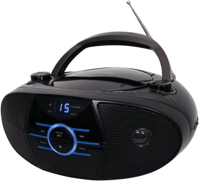 Draagbare CD Speler - Muziekspeler Discman - Muziek Luisteren - Anti-shock Bescherming - 30x25x14 cm - Zwart
