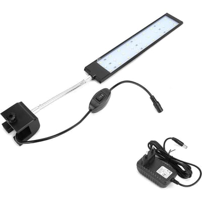 Lampe LED 10W à clip pour aquarium 27 LEDs Haute luminosité Pince Lampe d'aquarium