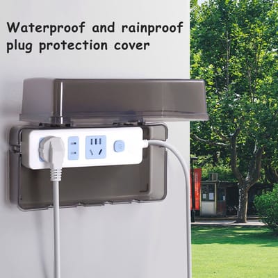 Waterdichte Opbergdoos - Afsluitbare Doos - Buiten Stroom - Regenbestendig Laadstation - 25 x 11 x 1 cm