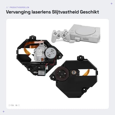 Dailygoods - Vervanging laserlens - Slijtvastheid - Geschikt voor PS1 - Schijfstation - Laservervanging - Eenvoudige installatie - Betrouwbare prestaties