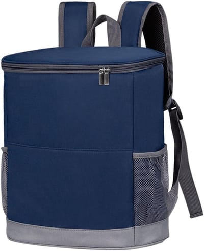 Draagbare Koeltas - Strandlunch Box - Maaltijden Koel Houden - Goede Isolatieprestaties - 37.7 x 34.4 x 5.7 cm - Blauw