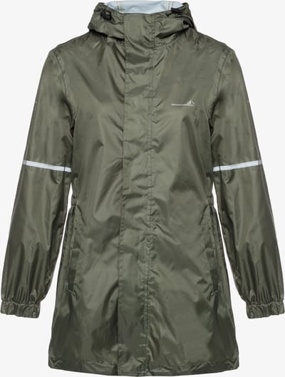 Mountain Peak dames regenparka groen - Maat S - Met capuchon - Ritssluiting