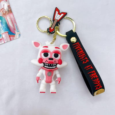 Cartoon Game Actiefiguur FNAF Freddy's Fazbear Beer Poppenmodel Speelgoed Vijf Nachten Freddy Sleutelhanger voor Kind Verjaardagscadeau black