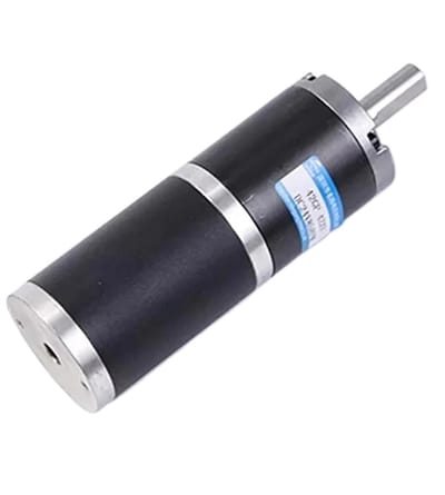 DC Planetaire Motor - Aandrijfmotor Gelijkstroom - Mechanische Automatisering - Hoog Koppel Compact - 42 mm Diameter - Zilverkleurig