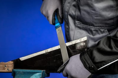 Kettingzaagvijl Dieptebegrenzer - Platte Vijl Rechthoekig - Afstellen Dieptebegrenzers - Met Hengel Inclusief Tas - Lengte 150 mm