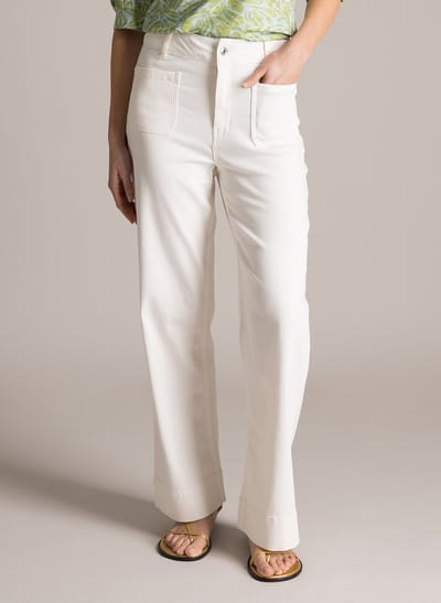 YEST Izara Bottoms - Antique White - maat W44 / L32