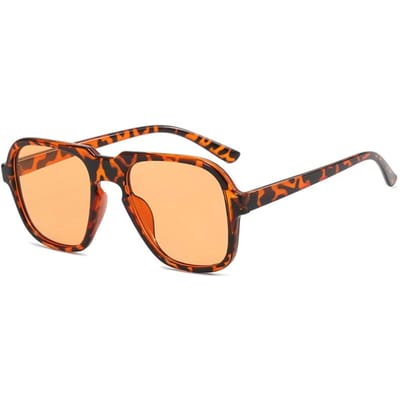 Retro Zonnebril Luipaard Vintage Oversized Zonnebril Mannen Rijden Vierkant Bril Vrouwen Luxe Zonnebril Mujer Uv400