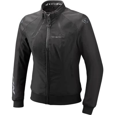 Ixon Siwa Lady Zwart Waterdichte Textiele Motorjas - Jas