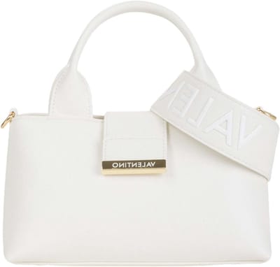 Valentino Handtas - Schoudertas Dames - Dagelijks Gebruik - Gerecycled Materiaal - 25 x 15 cm - Wit