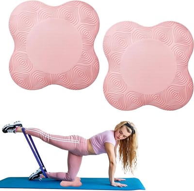 Kniebeschermers voor yoga - 2 cm dik - antislip oppervlak - steun voor knieën en ellebogen - SnelShoppen