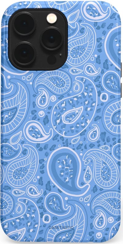 Casetastic Hoesje Geschikt voor Apple iPhone 14 Pro Max Magsafe - Stijlvolle Beschermende Duo-layer Case - Paisley verleiding