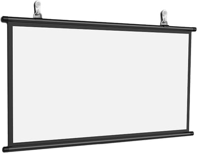 Projectiescherm Pull-down - HD Scherm - Thuisbioscoop Kantoor - Optische PVC Coating - 16:9 Formaat - Zwart