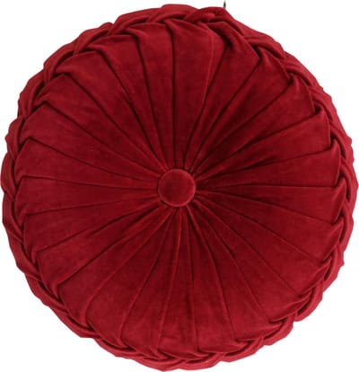 Kanan Velvet Rood Mattress | 40 X 10 | Sierkussen Voor Woonkamer Of Slaapkamer