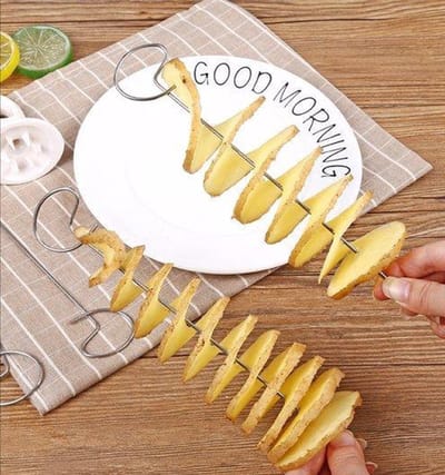 *** Aardappel Spiraal Sijder Schiller en Potato Slicer Cutter in één handige tool - van Heble® ***