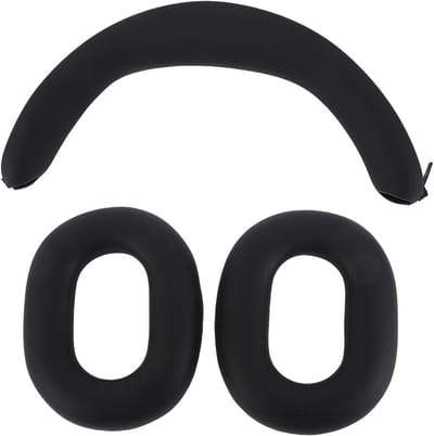 Vervangende Earpads voor H7 en H9 Hoofdtelefoons, Zachte Silicone Oorkussens en Hoofdband Cover, Comfortabele Oorkussens voor Optimaal Geluidscomfort (Zwart)