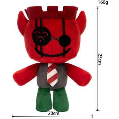25cm Roblox Forsaken-JX1DX1 Pluche Rode Duivel Knuffel Activiteit Peripheral Zachte Pluche Pop Verjaardagscadeau Ontworpen Voor Activiteit Fans Woondecoratie 25cm black