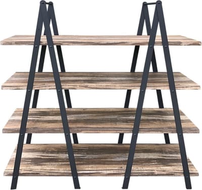 Wandkast boekenkast Stoer -  industrieel design metaal - 140  x 146 cm