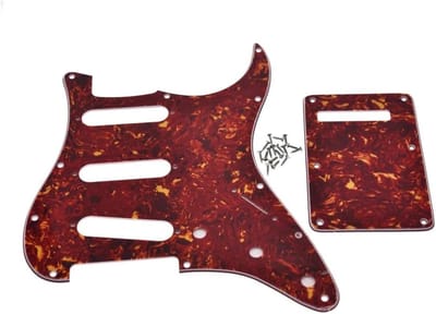 Links Handige Strat SSS Pickguard voor Tremolo met Deksel en Achterplaat Geschikt voor Vintage Fender Gitaren