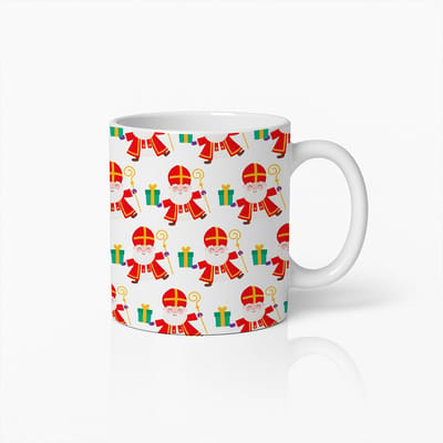 Sinterklaas Koffiemok | Feestelijke Keramische Beker 330ml | Cadeau voor Kinderen & Liefhebbers van de Nederlandse Kerst