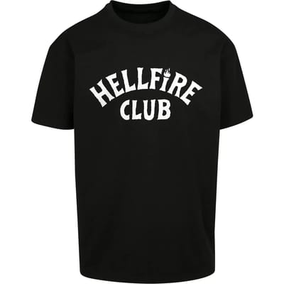 Oversized T-shirt Merchcode Stranger Things Hellfire Club Heavy