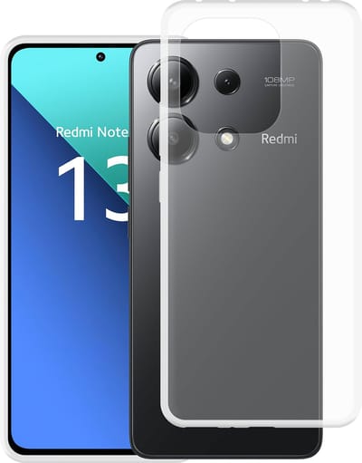 Cazy hoesje geschikt voor Xiaomi Redmi Note 13 (4G) Hoesje Siliconen - Flexibele Case - Transparant