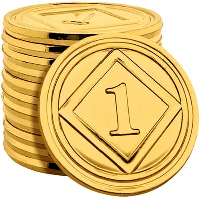 CombiCraft glimmende plastic munten goud - per 100 stuks