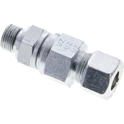 12S (M20x1.5) & G3/8'' Regeling-Uit Elektrolytisch verzinkt Stalen Terugslagklep Snijring Buitendraad 1-400 bar ISO 8434-1