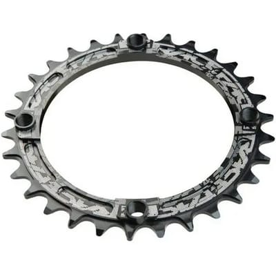 Kettingring smal- 4 bouts - 104mm - zwart