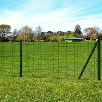 vidaXL - Euro - hek - 25x1,7 - m - staal - groen