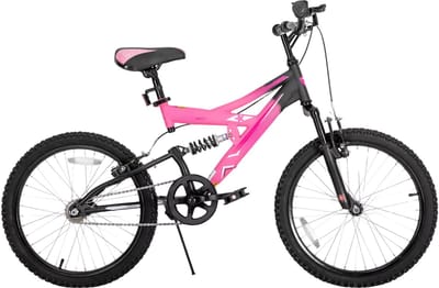 Kinderfiets – Voor kinderen 5-13 jaar – Mountainbike, dubbele vering – 51 cm, roze